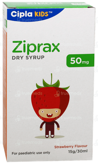 Ziprax 50mg Strawberry Flavour Dry Syrup 30ml